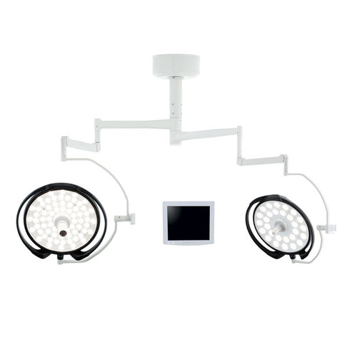 Ceiling-mounted surgical light - DL-62CMW - Üzümcü Medical Devices - LED / 2-arm / 96