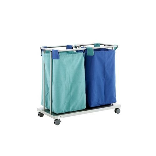Laundry linen trolley - 40585 - Üzümcü Medical Devices - transport / storage / 2-bag
