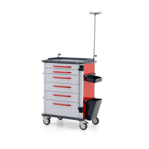 Medicine trolley - 74303 - Üzümcü Medical Devices - storage / stainless steel / plastic