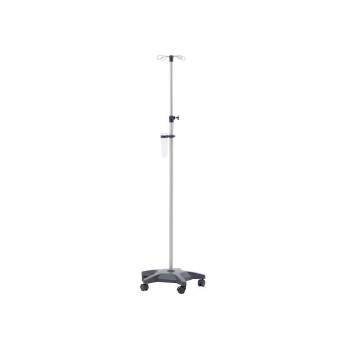 IV stand on casters - 10310 - Üzümcü Medical Devices - 4-hook / stainless steel