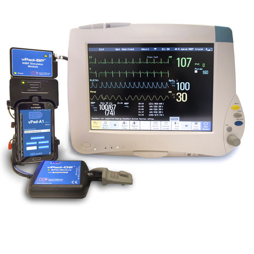ECG patient simulator - vPad-A1 - Datrend Systems - SpO2 / non-invasive blood pressure / multiparametric