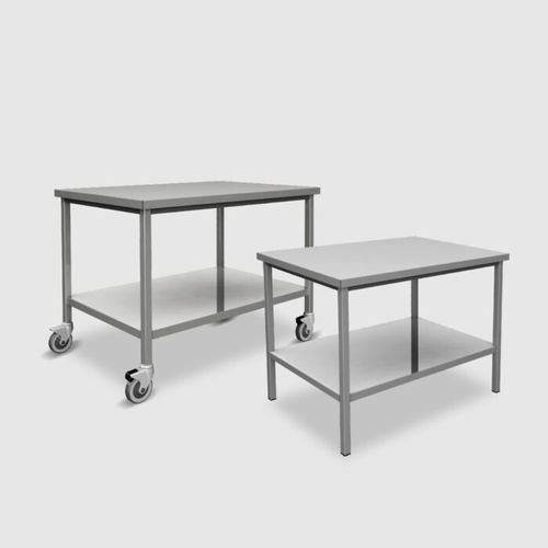 Work table - 999TA series - Steelco - rectangular / on casters / stainless steel