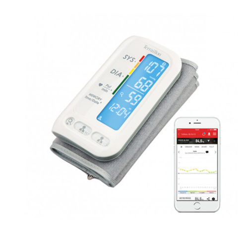 Automatic blood pressure monitor - TensioSmart - Terraillon - wireless / with built-in cuff / iOS