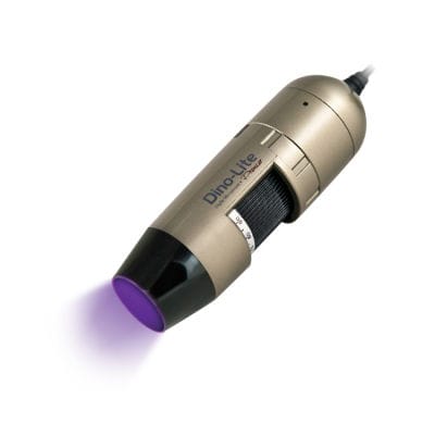 Digital video microscope - AM4113T-FV2W - Dino-Lite Europe - inspection / for materials research / UV fluorescence