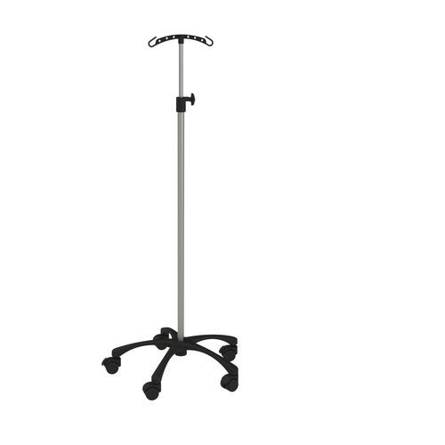 IV pole on casters - 317.12 - VILLARD MÉDICAL - 4-hook / 2-hook / telescopic