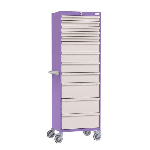 Hospital cabinet - 1007.01 C01 - VILLARD MÉDICAL - modular / on casters / with drawer