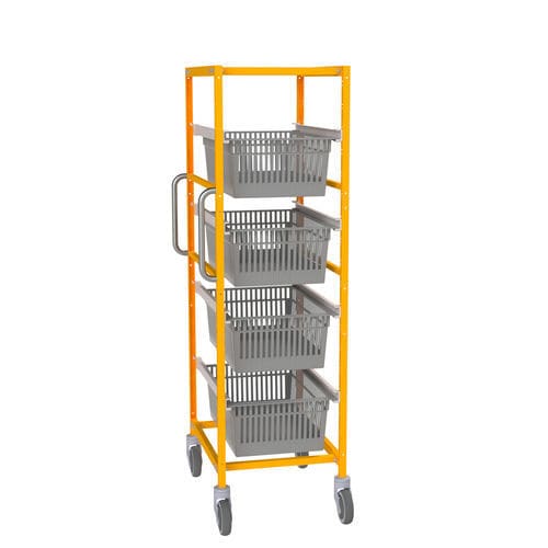 Medical trolley - 1002.52 - VILLARD MÉDICAL - for general purposes / transport / with basket