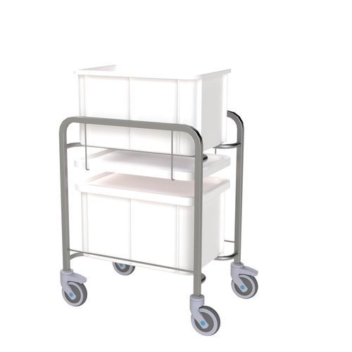 Surgical trolley - 800.24 - VILLARD MÉDICAL - for surgical instruments / transport / with bin