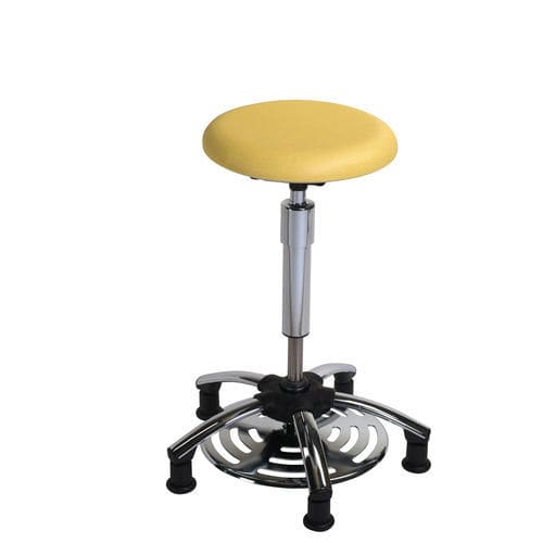Height-adjustable stool - 318.31 - VILLARD MÉDICAL - pneumatic / on casters / silver-colored