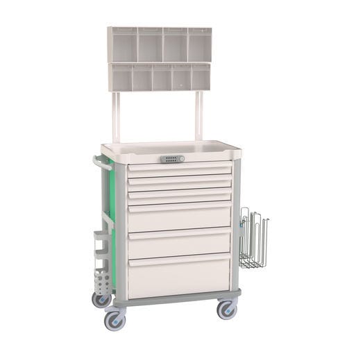 Anesthesia trolley - Eolis® - VILLARD MÉDICAL - transport / waste / storage