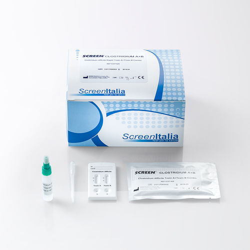 Rapid quality control test - SC-0494-10 - SCREEN ITALIA - C. difficile / feces / chromatographic immunoassay