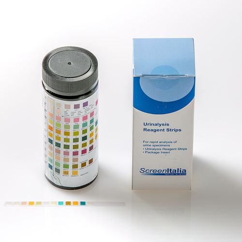 Urinalysis test strip - SC-0920-100 - SCREEN ITALIA - microalbuminuria / protein / glucose