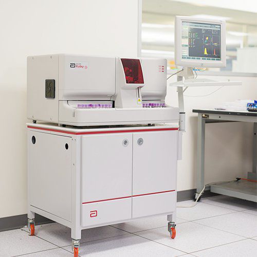 Automatic hematology analyzer - CELL-DYN Ruby - Abbott Diagnostics - benchtop / in 5 populations / laser scattering