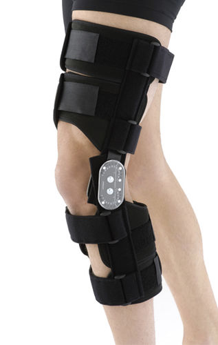 Knee orthosis - GENUGIB® POST-OP - Gibaud - knee ligament stabilization / articulated