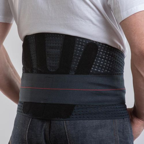 Lumbar support belt - Lombogib® ProgressiV - Gibaud - adult / semi-rigid / black
