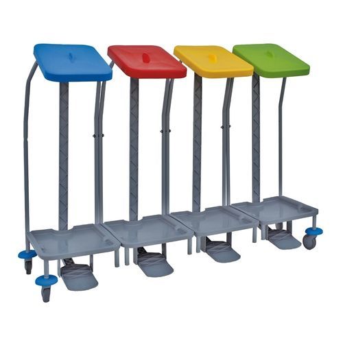 Dirty linen trolley - LINEN 24 - IPC - hospital / transport / 4-bag
