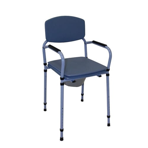 Commode chair with armrests - Gentiane PR - HMS-VILGO - with bucket / height-adjustable