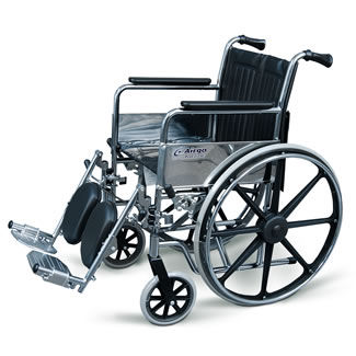 Manual wheelchair - Airgo® ProCare IC - AMG Medical - outdoor / indoor / with legrest