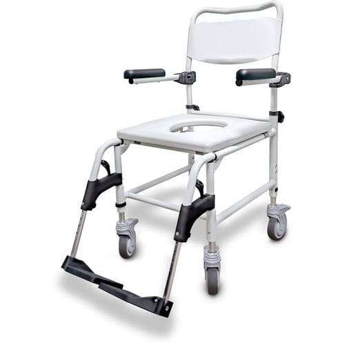 Commode chair with armrests - Zorbi™ - AMG Medical - with bucket / on casters