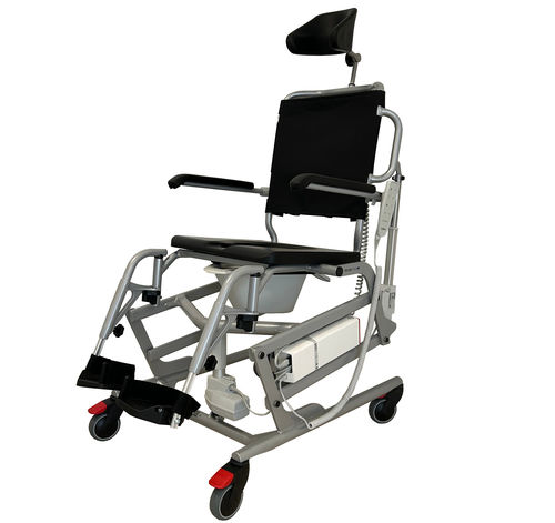 Adult commode chair - TRITON DUAL 150 - Winncare group - with armrests / with bucket / on casters