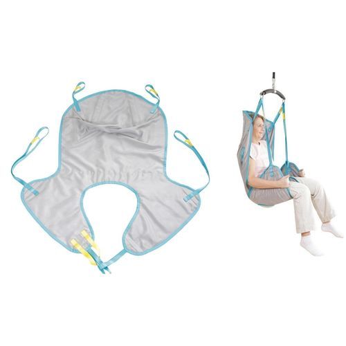 Patient lift sling - Universal Comfort - Winncare group - leg / with head support