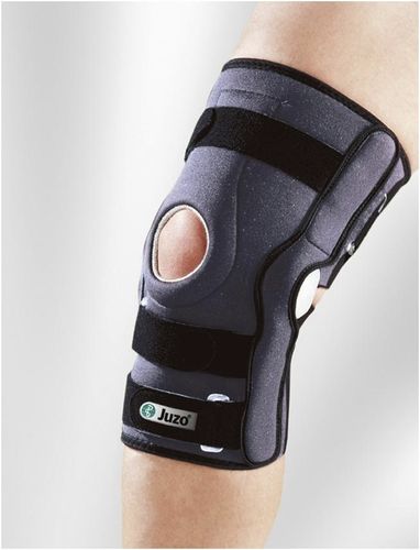 Knee orthosis - JuzoPro® Genu Soft - Juzo - knee ligament stabilization / open knee / with patellar pad