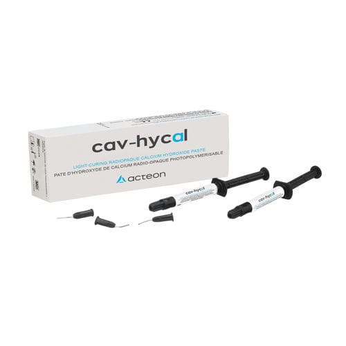 Calcium hydroxide dental material - Cav-Hycal™ - ACTEON GROUP - paste / photopolymerizable / radio-opaque