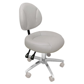 Dental stool - AJAX03 - Ajax Medical Equipment - height-adjustable / with adjustable backrest