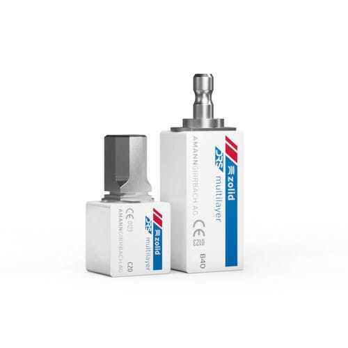 Zirconia dental material - Zolid DRS - Amann Girrbach - for dental bridges / for dental crowns / for dental inlays