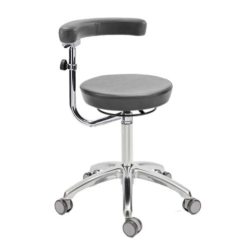 Dental stool - Td-600 - ANCAR - height-adjustable / on casters / with backrest