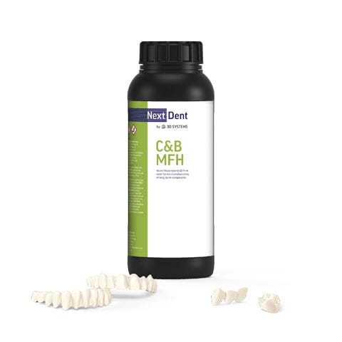 Hybrid composite dental material - C&B MFH - 3D Systems - for dental crowns / for dental bridges / translucent
