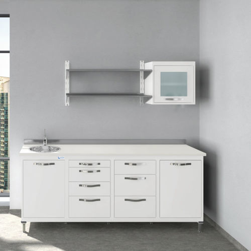 Instrument cabinet - FOCUS - ASTRA MOBILI METALLICI   - for veterinary clinics / with drawer / modular