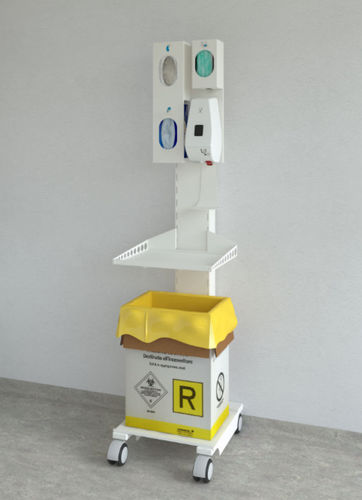 Medical trolley - FOCUS - ASTRA MOBILI METALLICI   - equipment / dressing / waste