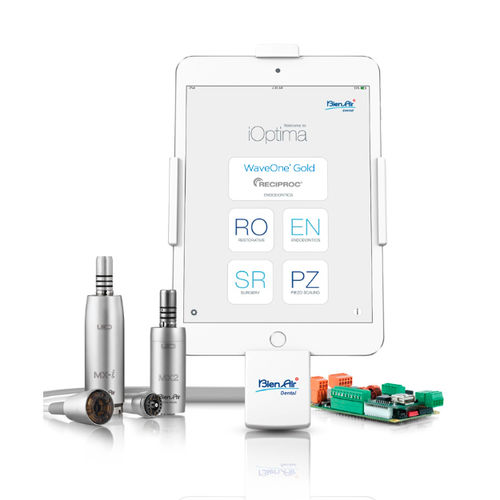 Dental micromotor control unit - iOPTIMAINT - Bien-Air Dental - electric / with LED light / complete set