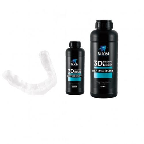 Resin dental material - POLYCURE  - BILKIM CO. LTD. - for 3D printing / for therapeutic splints / transparent