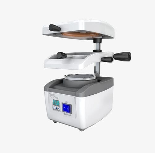 Vacuum thermoforming machine - PlastVac P7 Plus - BIO-ART EQUIPAMENTOS ODONTOLÓGICOS - automatic / for dental laboratories / benchtop