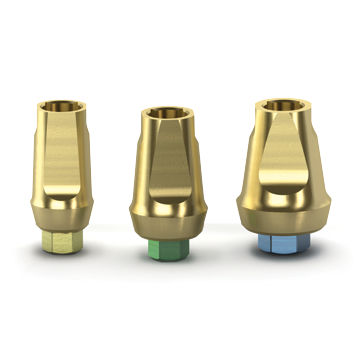 Titanium implant abutment - 3inOne  - BioHorizons - tapered internal / straight