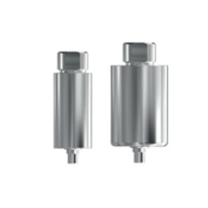 Titanium implant abutment - 41.61.00x, 41.71.00x series - Cendres+Métaux SA   - internal tri-lobe / straight / screw