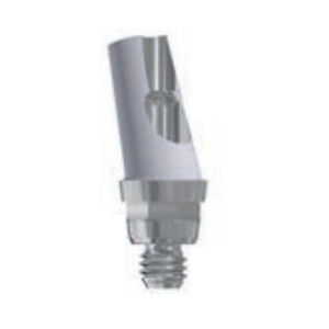 Titanium implant abutment - 41.22.009,  41.23.009 - Cendres+Métaux SA   - internal octagon / angled / screw