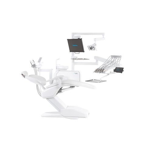 Dental unit with adjustable headrest - Model Pro - DIPLOMAT DENTAL s.r.o. - ambidextrous / with hygiene system / with side delivery system