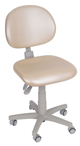 Dental stool - PROFESSIONAL - DABI ATLANTE - height-adjustable / with backrest / on casters