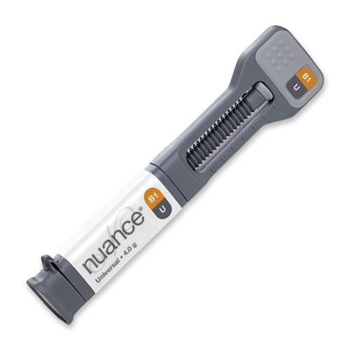 Hybrid composite dental material - Nuance® Universal B1 - DenMat Holdings - resin / for dental restorations / translucent