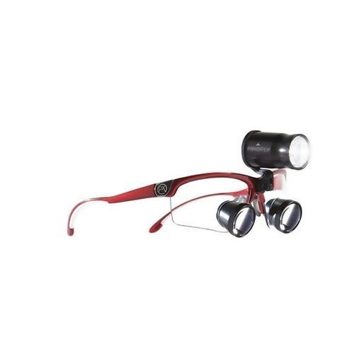Glasses-type surgical loupe - Firefly®  - DenMat Holdings - with headlamp