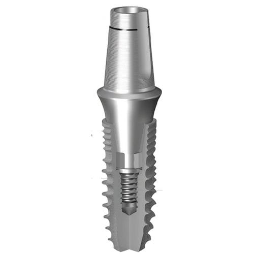 Tapered dental implant - NR Line - Dentium - titanium / internal octagon / narrow