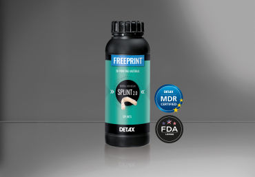 Resin dental material - FREEPRINT® splint 2.0 - DETAX GmbH & Co. KG   - for dental restorations / for 3D printing / transparent