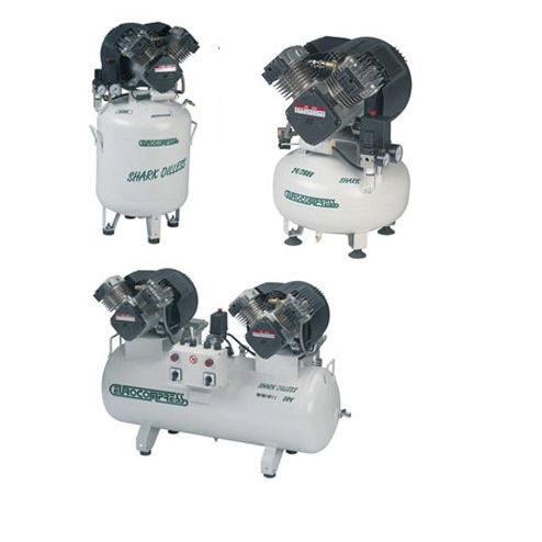 Dental air compressor - Shark - Eurocompress - with air dryer / oil