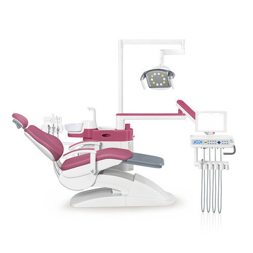 Dental treatment unit with chair - AL-388S4 - Foshan Anle Medical Apparatus - with adjustable headrest / with hygiene system / with delivery system