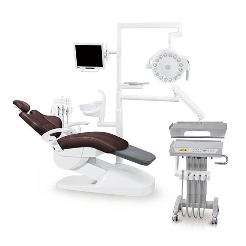 Dental treatment unit with chair - AL-398HB - Foshan Anle Medical Apparatus - with adjustable headrest / with monitor / with hygiene system