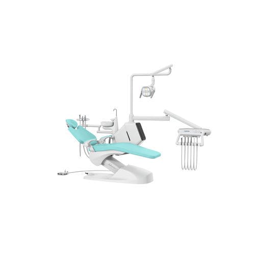 Dental treatment unit with electric chair - KLT-6220 A3S - Foshan Roson Medical Instrument - with adjustable headrest / with hygiene system / with delivery system