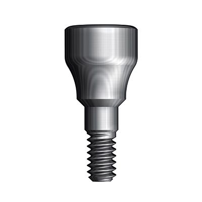 Titanium healing abutment - way Slim - GEASS S.r.l.   - straight / screw